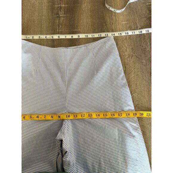 Vintage high rise periwinkle gingham cropped pants - Picture 5 of 7
